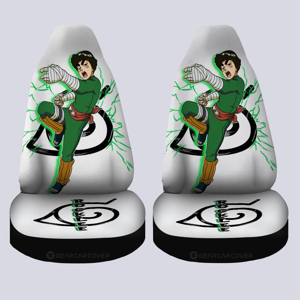 White Rock Lee Car Seat Covers Custom Anime - Gearcarcover - 4