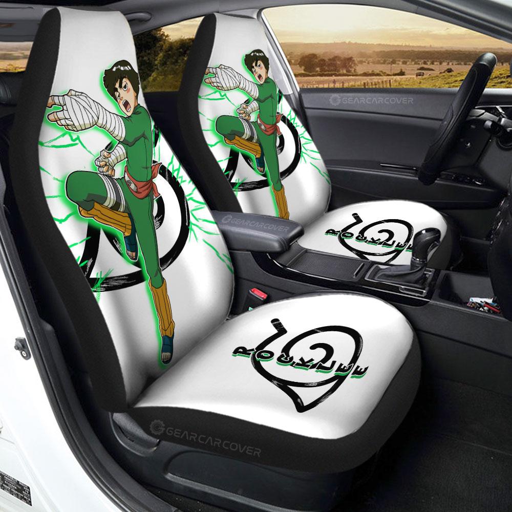 White Rock Lee Car Seat Covers Custom Anime - Gearcarcover - 1