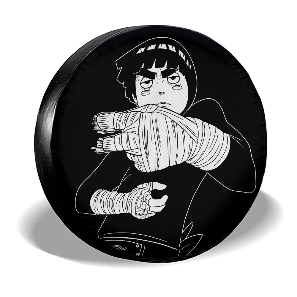 White Rock Lee Spare Tire Cover Custom Anime - Gearcarcover - 3