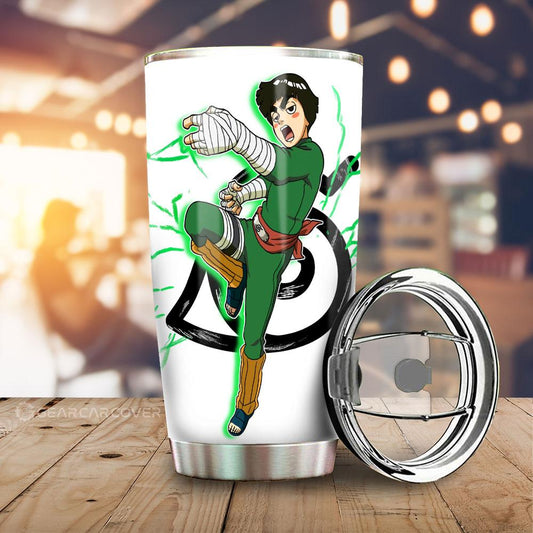 White Rock Lee Tumbler Cup Custom Anime - Gearcarcover - 1