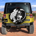 White Sai Spare Tire Cover Custom Anime - Gearcarcover - 2