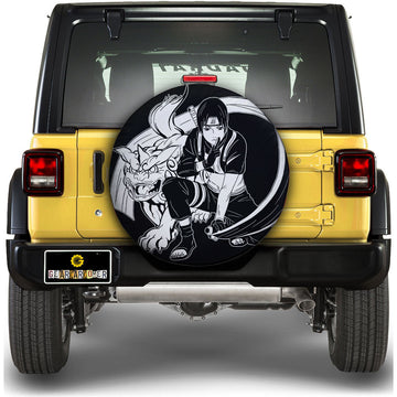 White Sai Spare Tire Cover Custom Anime - Gearcarcover - 1