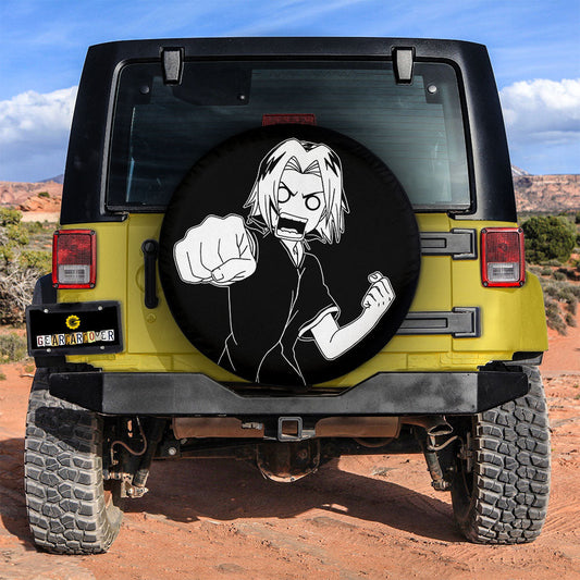 White Sakura Spare Tire Cover Custom Anime - Gearcarcover - 2