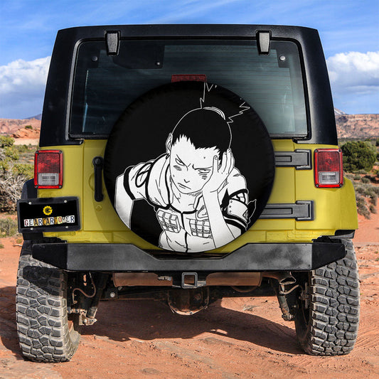 White Shikamaru Spare Tire Cover Custom Anime - Gearcarcover - 2