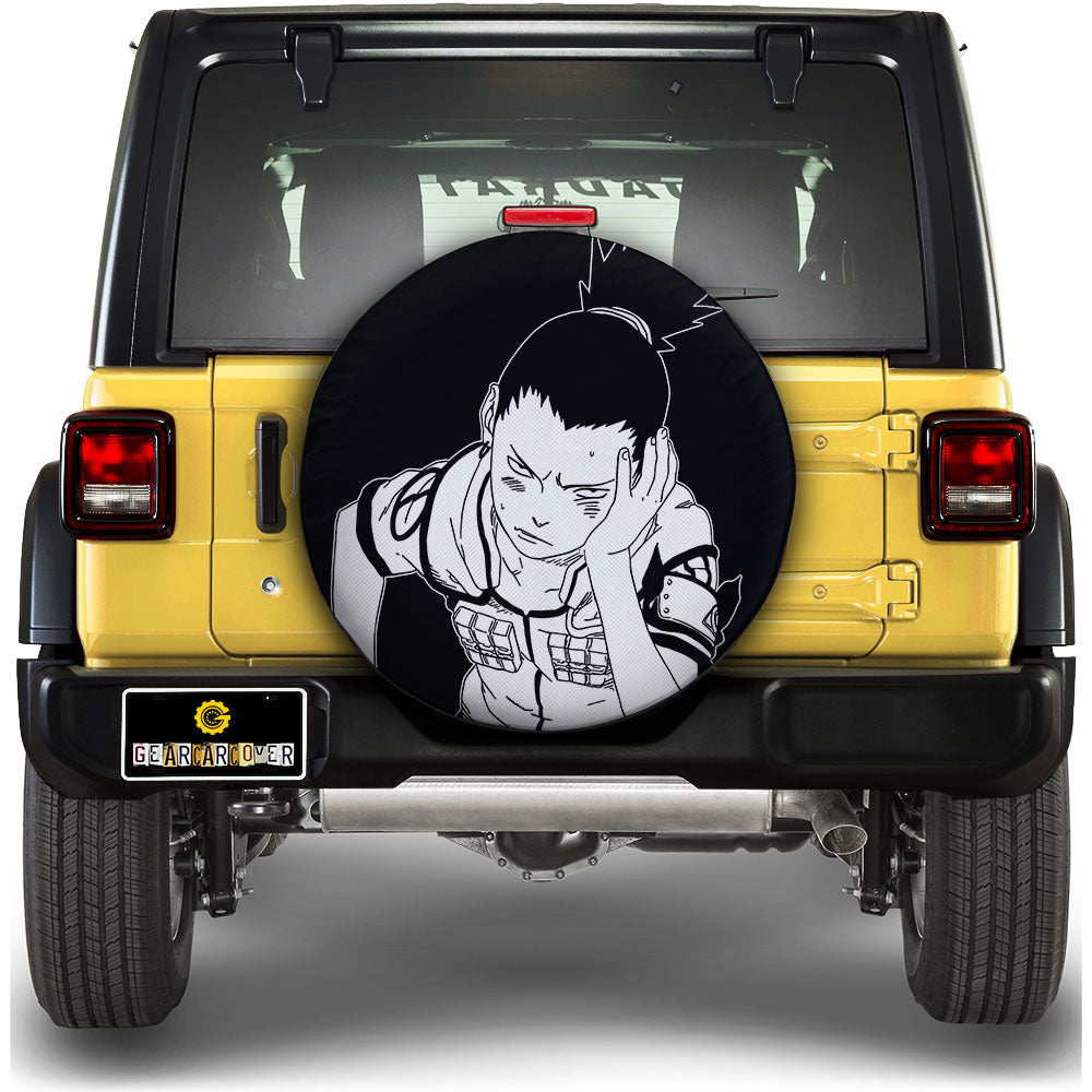 White Shikamaru Spare Tire Cover Custom Anime - Gearcarcover - 1