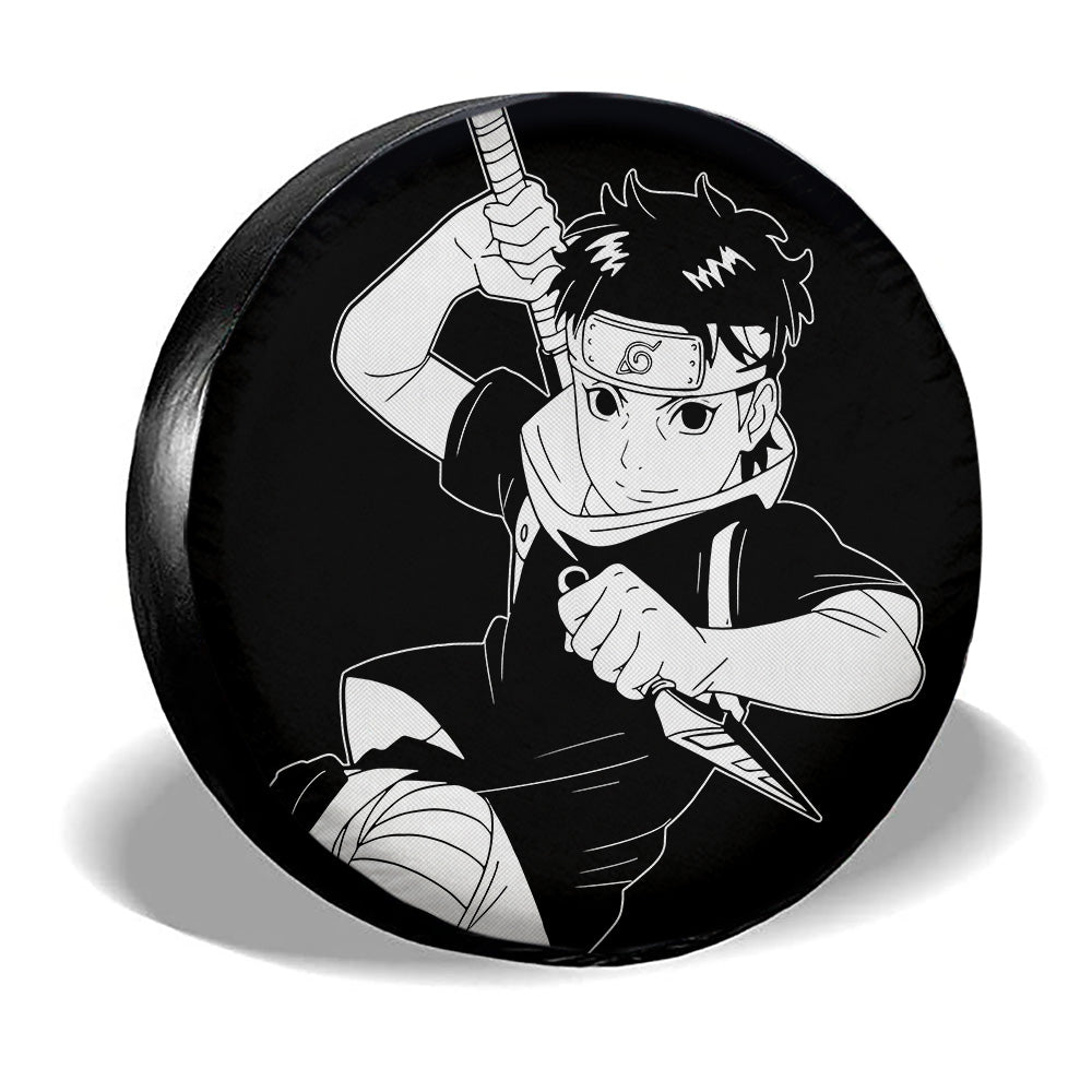 White Shisui Spare Tire Cover Custom Anime - Gearcarcover - 3