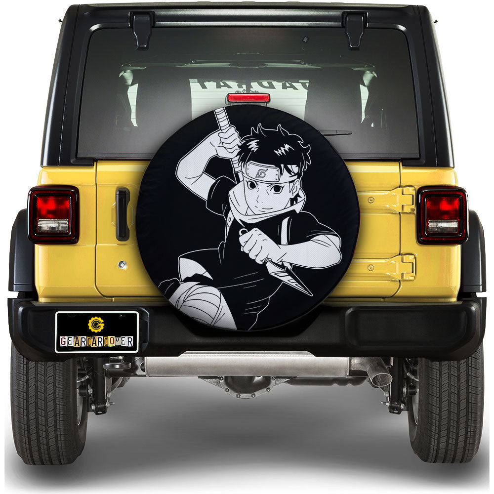 White Shisui Spare Tire Cover Custom Anime - Gearcarcover - 1