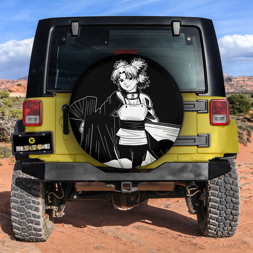 White Temari Spare Tire Cover Custom Anime - Gearcarcover - 2