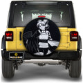 White Temari Spare Tire Cover Custom Anime - Gearcarcover - 1