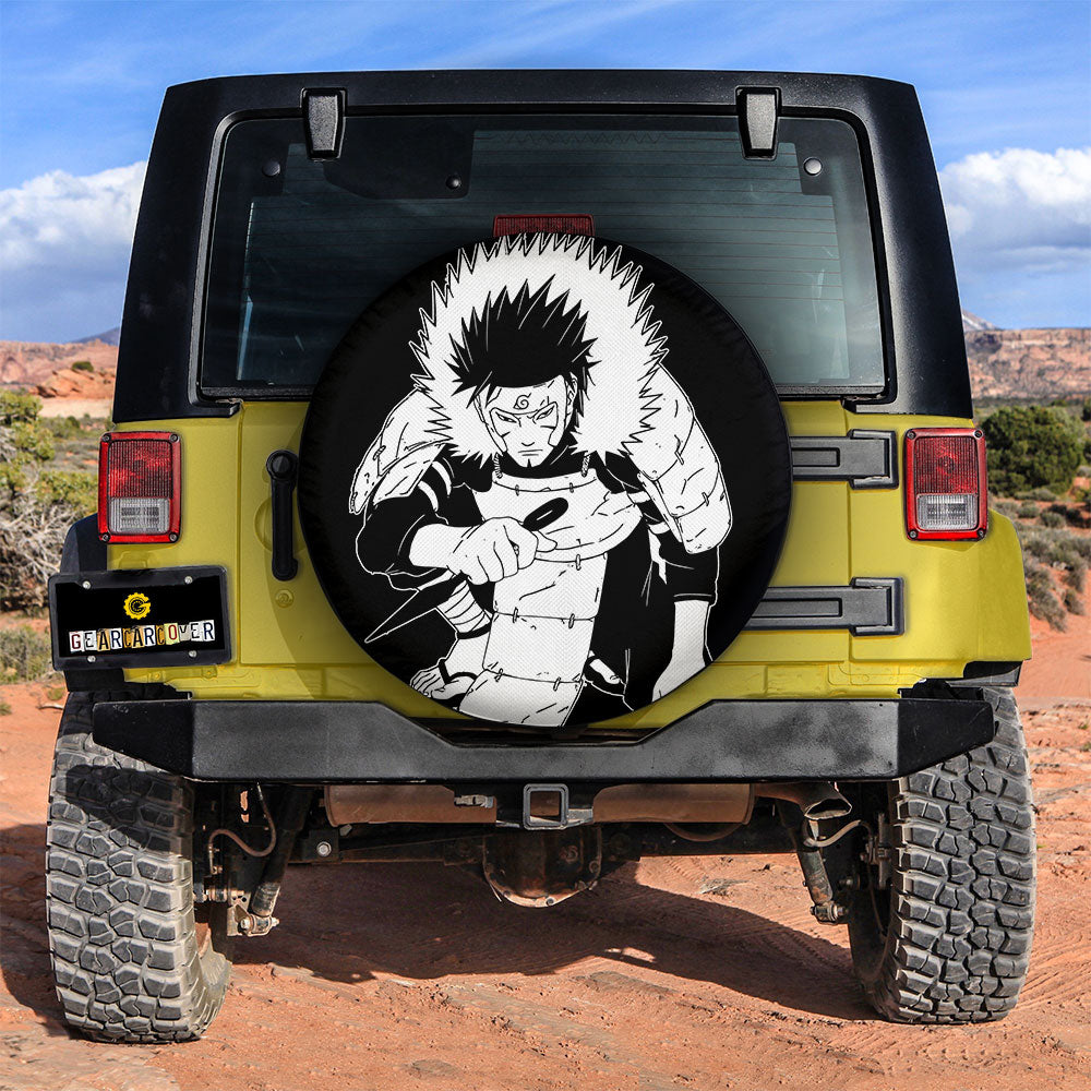 White Tobirama Spare Tire Cover Custom Anime - Gearcarcover - 2