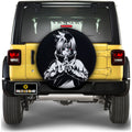 White Uchiha Sasuke Spare Tire Cover Custom Anime - Gearcarcover - 1