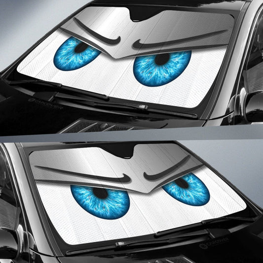 White Unwelcome Car Eyes Sun Shade Custom Car Accessories - Gearcarcover - 2