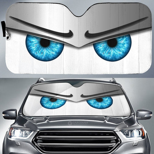 White Unwelcome Car Eyes Sun Shade Custom Car Accessories - Gearcarcover - 1