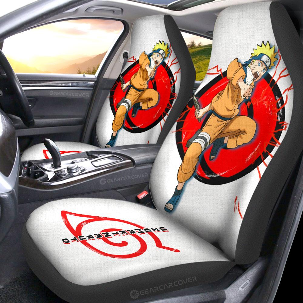 White Young Uzumaki Car Seat Covers Custom For Anime Fans - Gearcarcover - 2