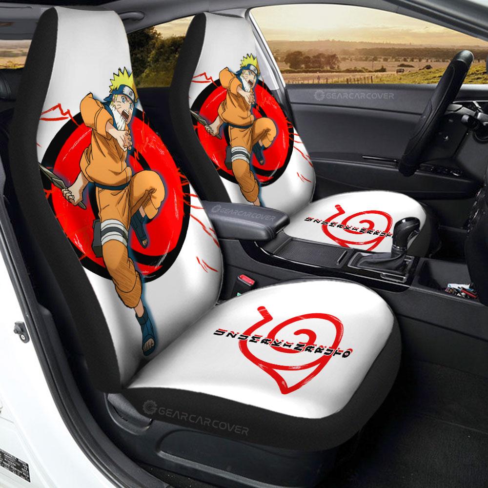 White Young Uzumaki Car Seat Covers Custom For Anime Fans - Gearcarcover - 1