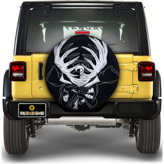 White Zetsu Spare Tire Cover Custom Anime - Gearcarcover - 1