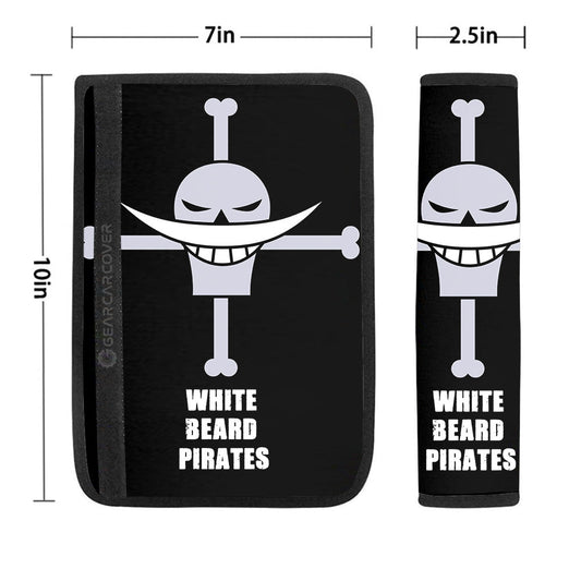 Whitebeard Pirates Flag Seat Belt Covers Custom Car Accessories - Gearcarcover - 1