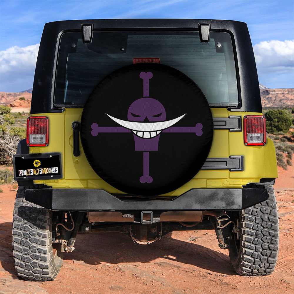 Whitebeard Pirates Flag Spare Tire Covers Custom Car Accessories - Gearcarcover - 3