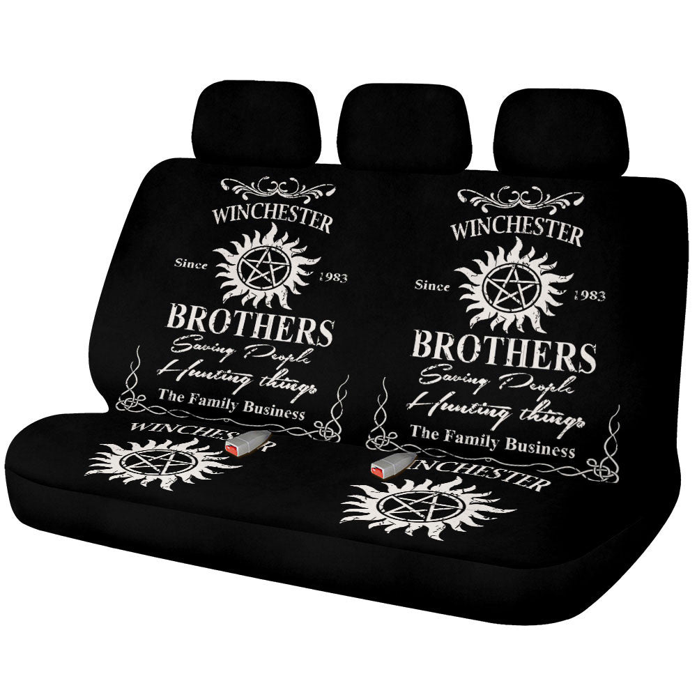 Winchester Family Car Back Seat Covers Custom Supernatural Car Accessories - Gearcarcover - 1