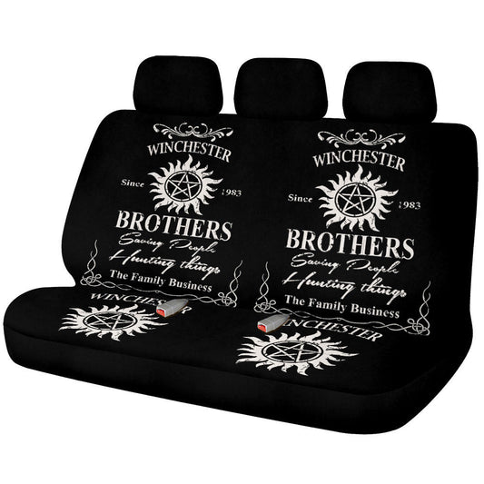 Winchester Family Car Back Seat Covers Custom Supernatural Car Accessories - Gearcarcover - 1