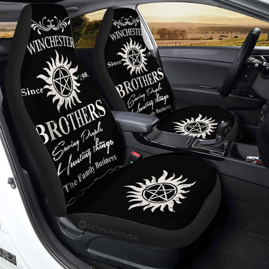 Winchester Family Car Seat Covers Custom Supernatural Car Accessories - Gearcarcover - 2