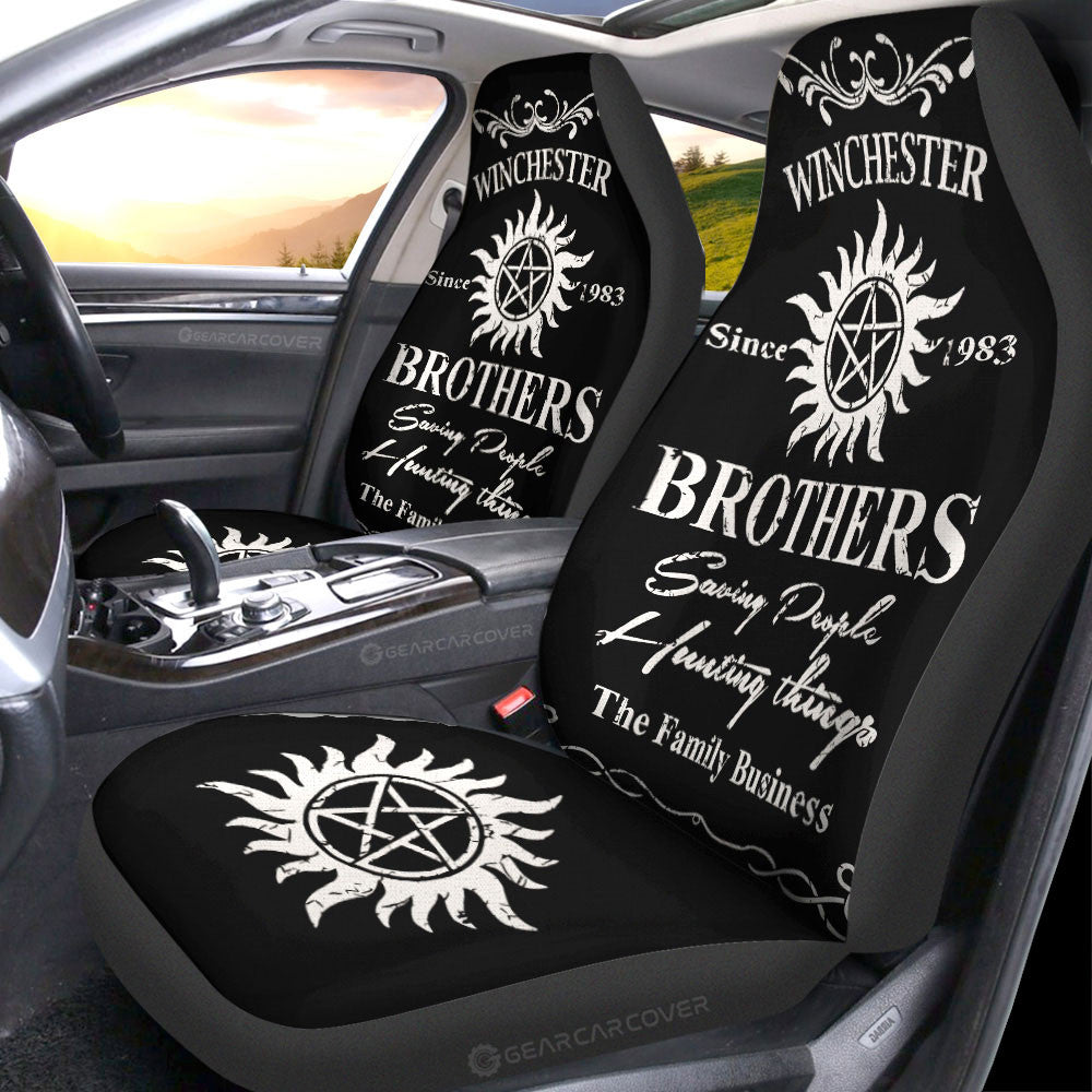 Winchester Family Car Seat Covers Custom Supernatural Car Accessories - Gearcarcover - 1