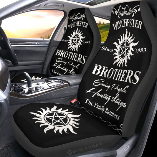Winchester Family Car Seat Covers Custom Supernatural Car Accessories - Gearcarcover - 1
