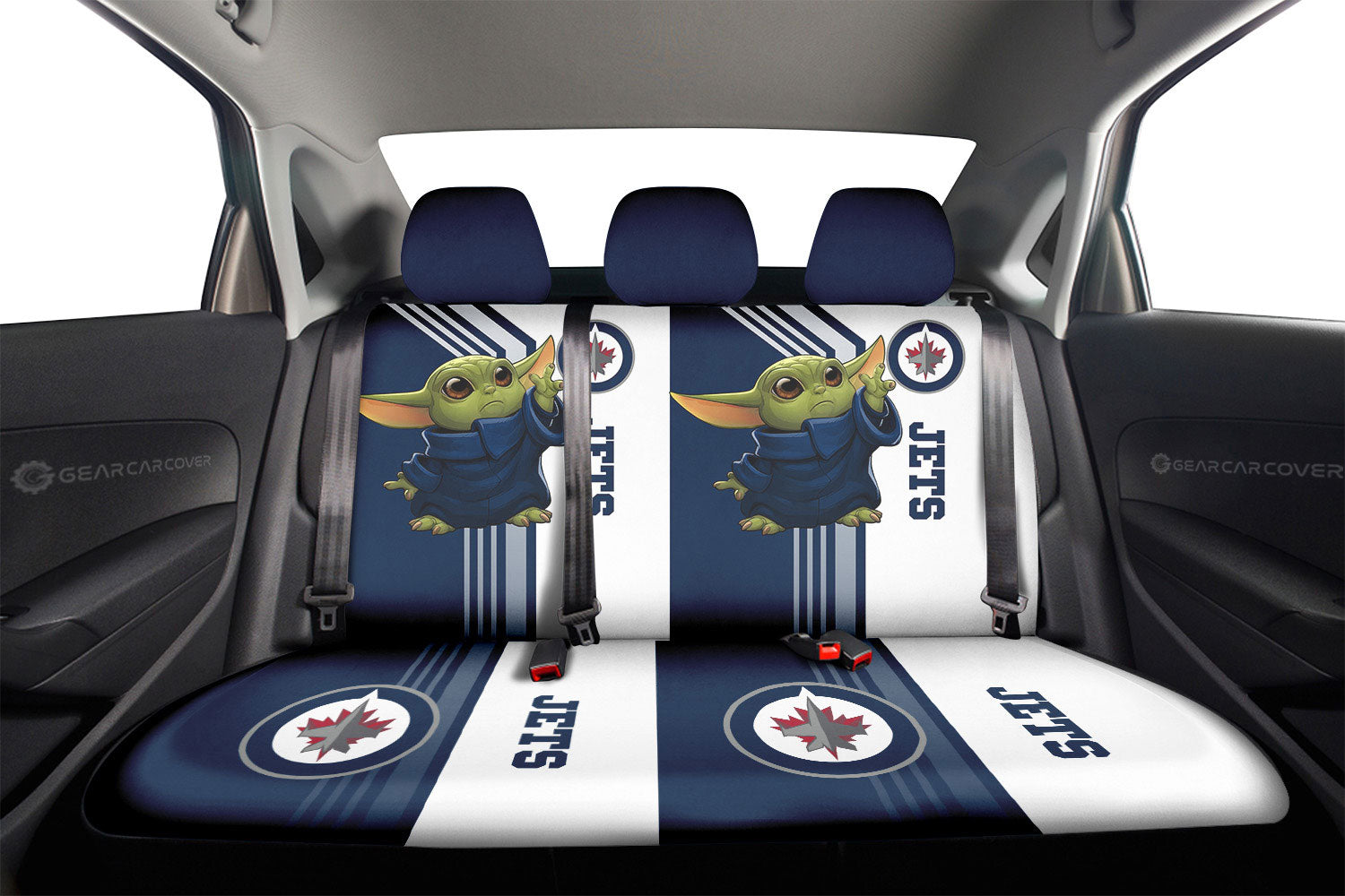 Winnipeg Jets Car Back Seat Covers Custom Car Accessories - Gearcarcover - 2