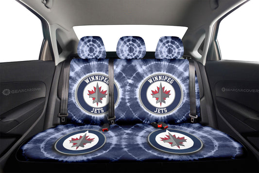 Winnipeg Jets Car Back Seat Covers Custom Tie Dye Car Accessories - Gearcarcover - 2