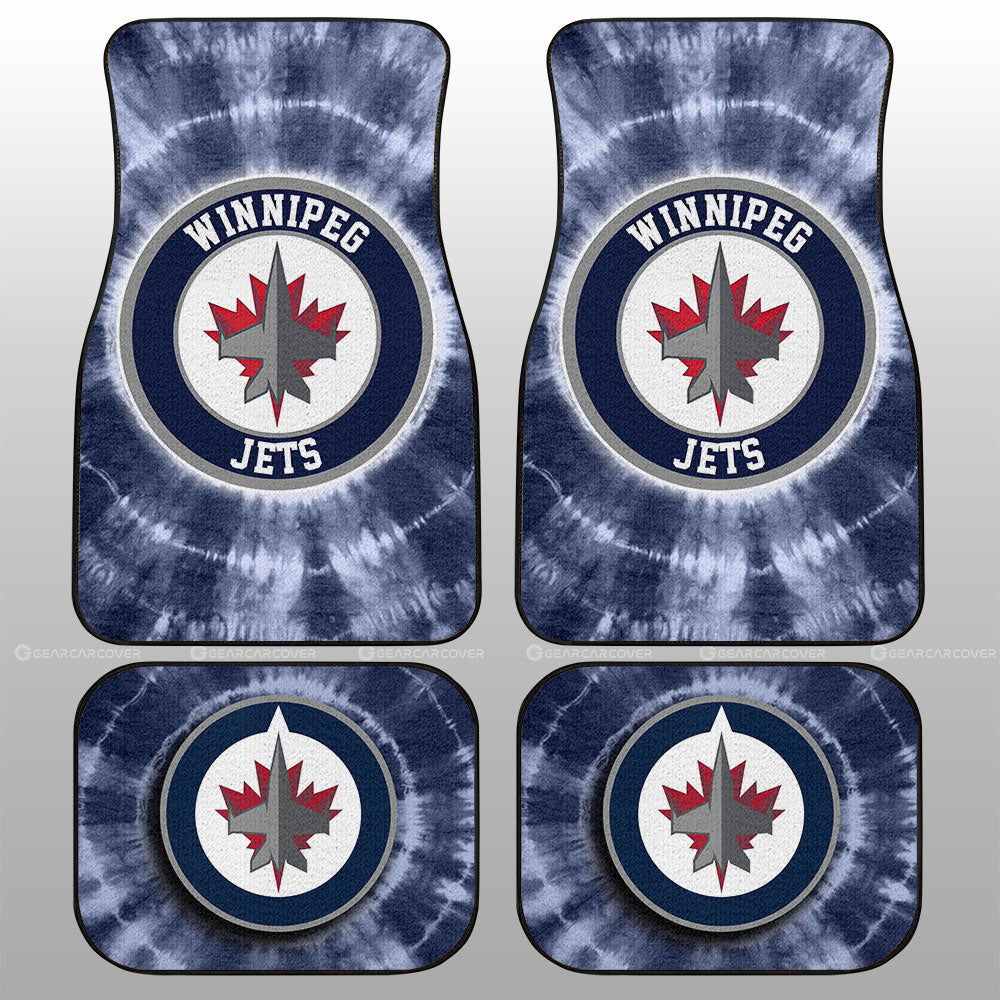 Winnipeg Jets Car Floor Mats Custom Tie Dye Car Accessories - Gearcarcover - 1