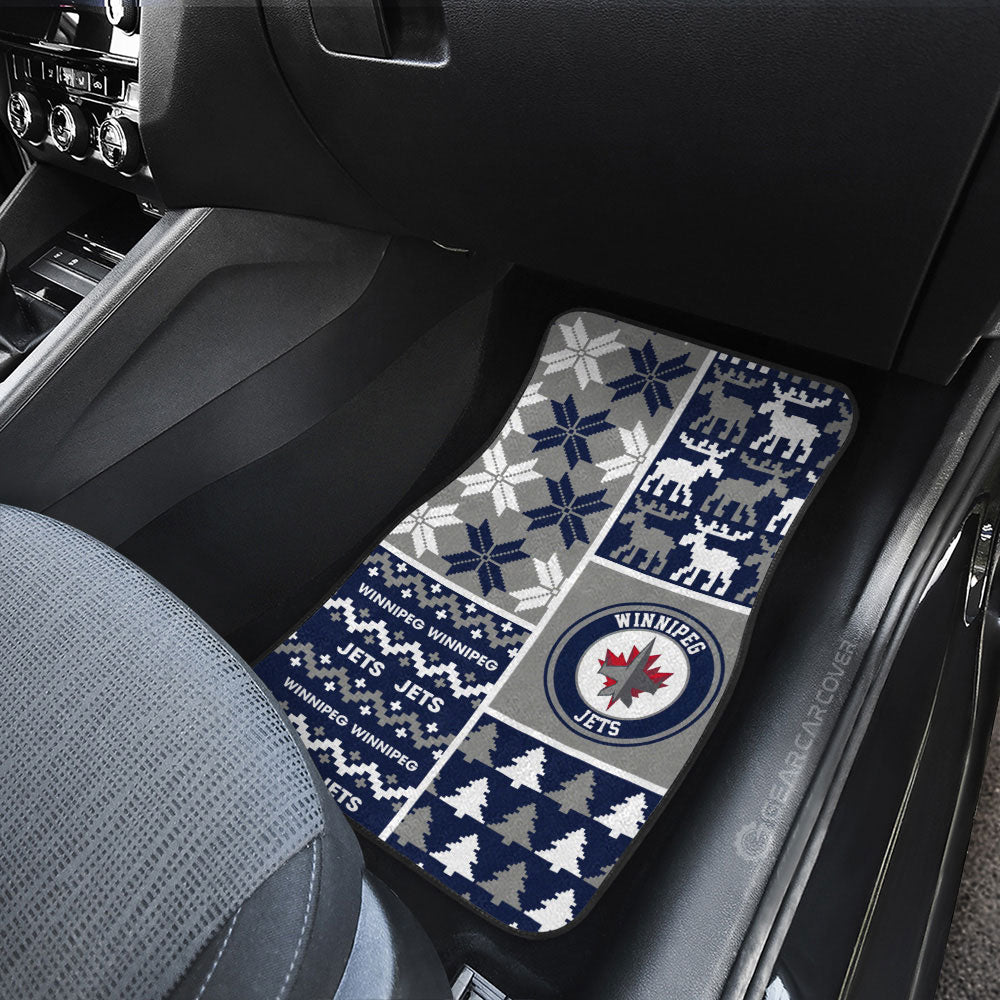 Winnipeg Jets Car Floor Mats Custom Ugly Style Car Accessories - Gearcarcover - 3