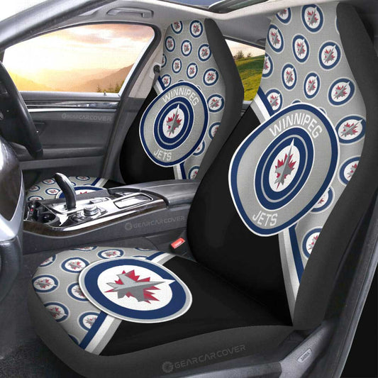 Winnipeg Jets Car Seat Covers Custom Car Accessories For Fans - Gearcarcover - 2