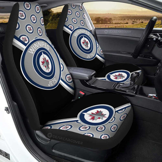 Winnipeg Jets Car Seat Covers Custom Car Accessories For Fans - Gearcarcover - 1