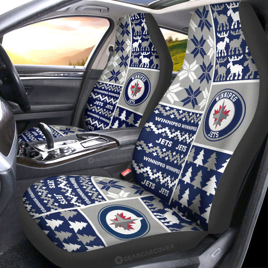 Winnipeg Jets Car Seat Covers Custom Ugly Style Car Accessories - Gearcarcover - 1