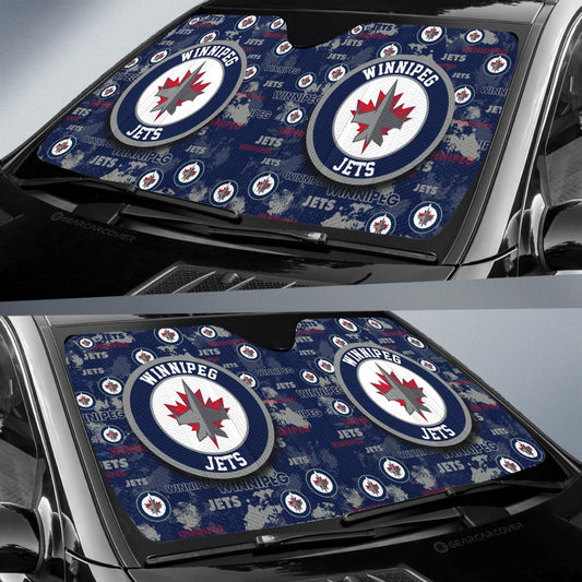 Winnipeg Jets Car Sunshade Custom Car Accessories - Gearcarcover - 2