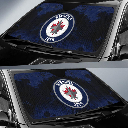 Winnipeg Jets Car Sunshade Custom Car Accessories - Gearcarcover - 2