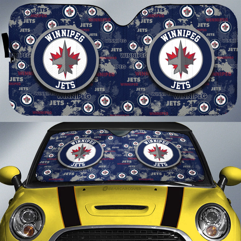 Winnipeg Jets Car Sunshade Custom Car Accessories - Gearcarcover - 1