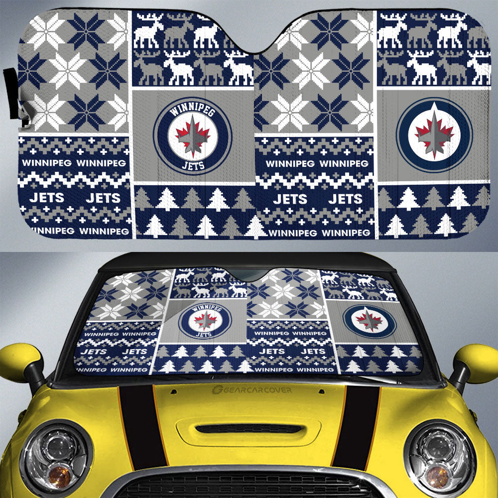 Winnipeg Jets Car Sunshade Custom Ugly Style Car Accessories - Gearcarcover - 1