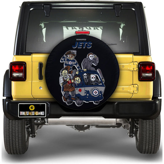 Winnipeg Jets Spare Tire Covers Horror Characters Car Accessories - Gearcarcover - 1