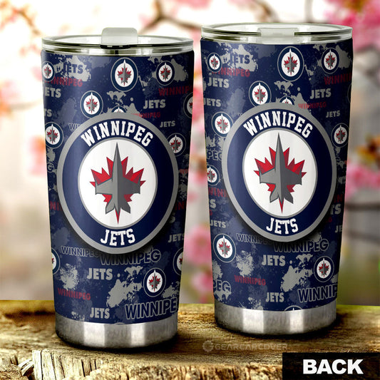 Winnipeg Jets Tumbler Cup Custom Car Accessories - Gearcarcover - 2