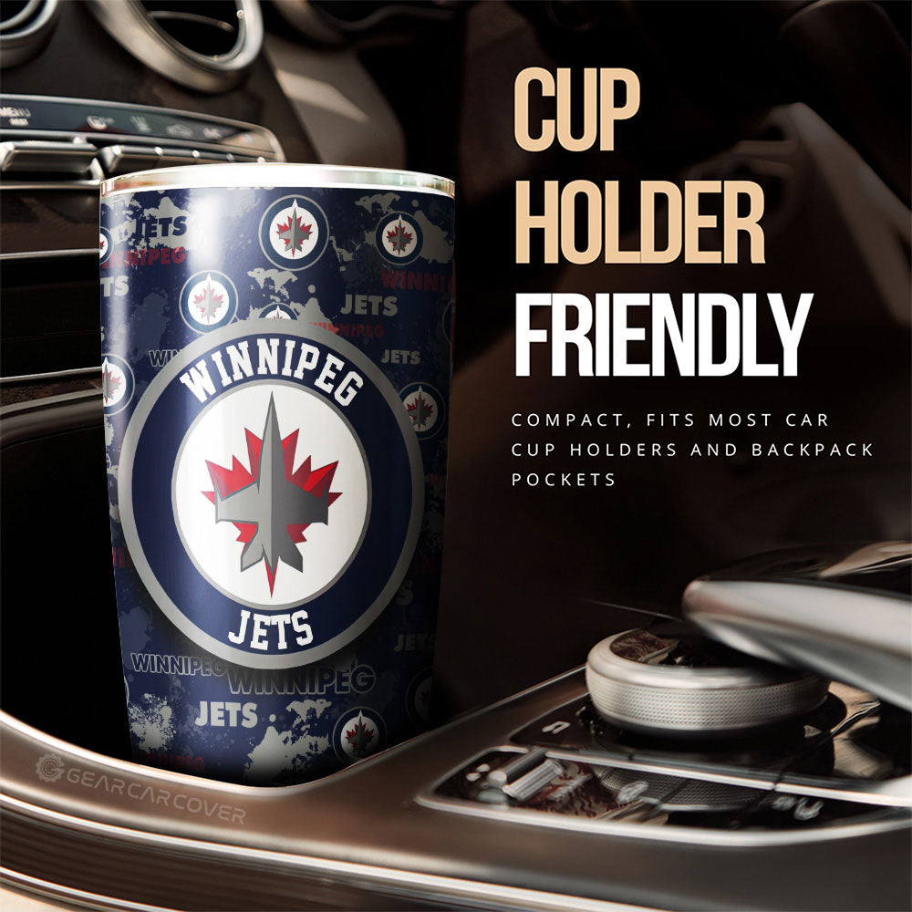 Winnipeg Jets Tumbler Cup Custom Car Accessories - Gearcarcover - 3