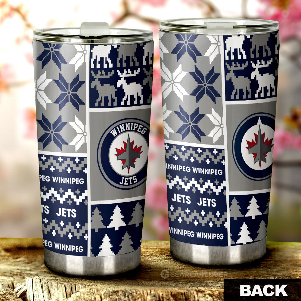 Winnipeg Jets Tumbler Cup Custom Ugly Style Car Accessories - Gearcarcover - 2