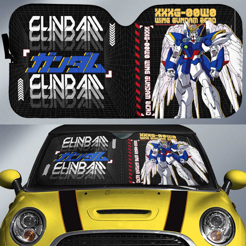 XXXG-00W0 Wing Zero Car Sunshade Custom Car Interior Accessories - Gearcarcover - 1