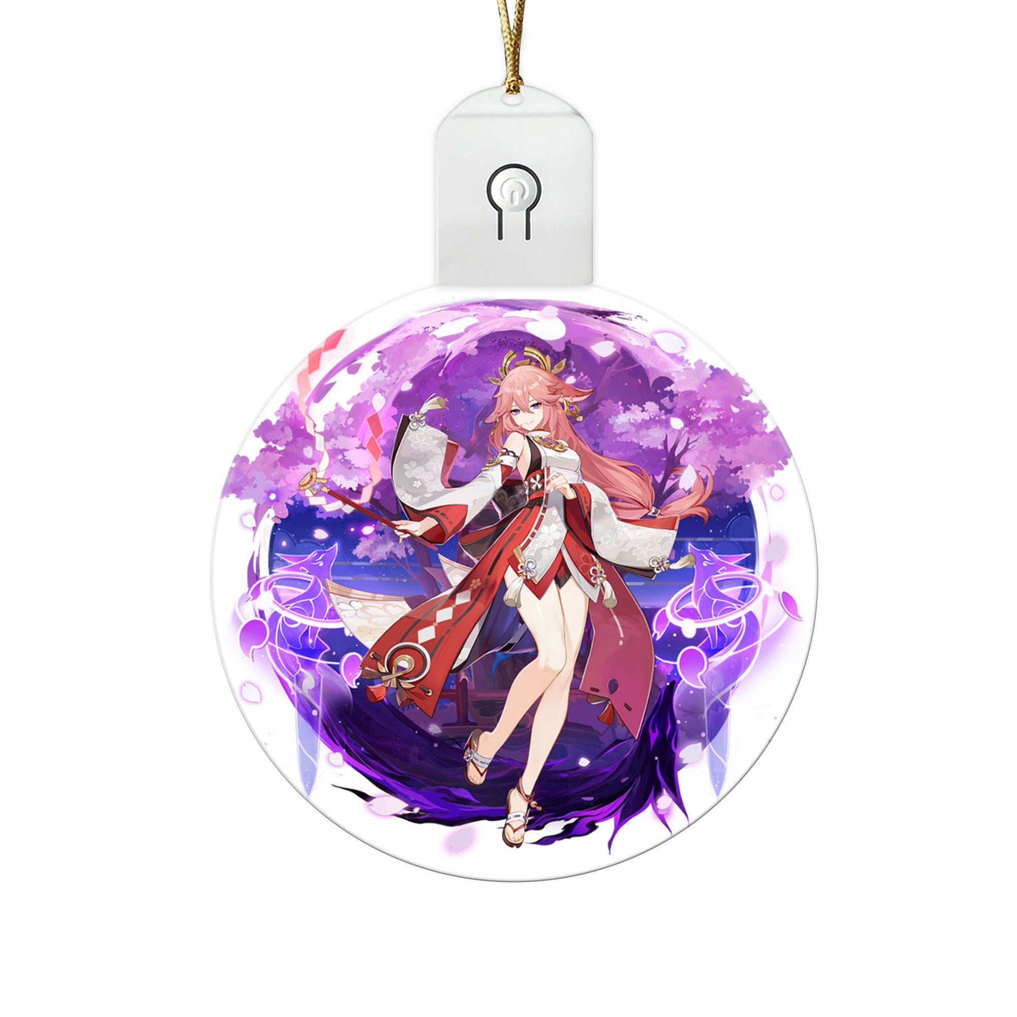 Yae Miko Led Ornament Custom Car Decorations - Gearcarcover - 1