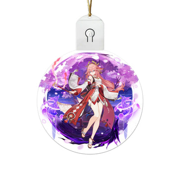 Yae Miko Led Ornament Custom Car Decorations - Gearcarcover - 1