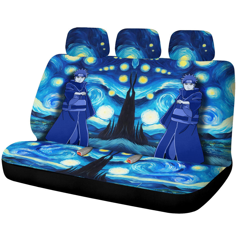 Yahiko Car Back Seat Covers Custom Starry Night Styles - Gearcarcover - 1