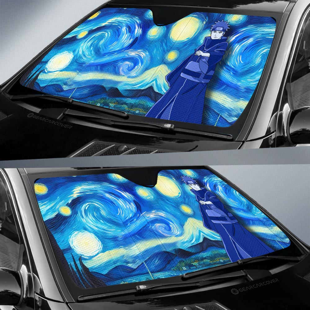 Yahiko Car Sunshade Custom Starry Night Styles - Gearcarcover - 2