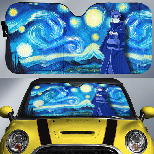 Yahiko Car Sunshade Custom Starry Night Styles - Gearcarcover - 1