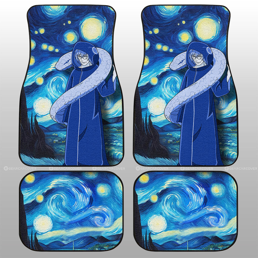 Yakushi Kabuto Car Floor Mats Custom Starry Night Styles - Gearcarcover - 1