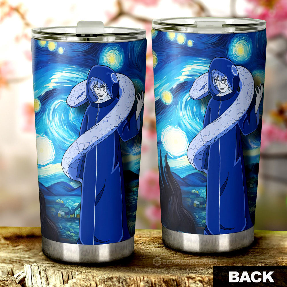 Yakushi Kabuto Tumbler Cup Custom Starry Night Styles - Gearcarcover - 2